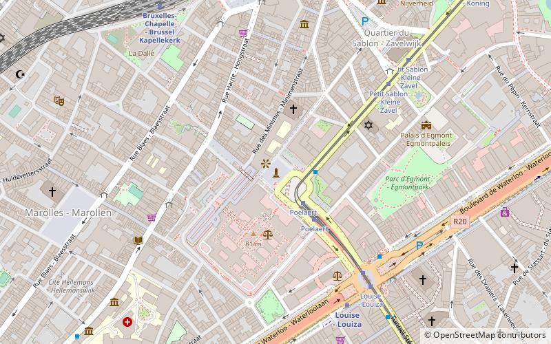 Belgian Infantry Memorial location map