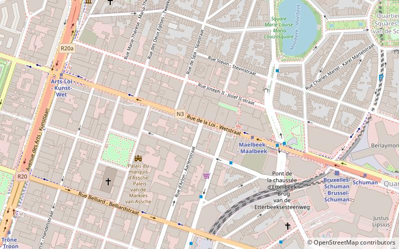 Rue de la Loi location map