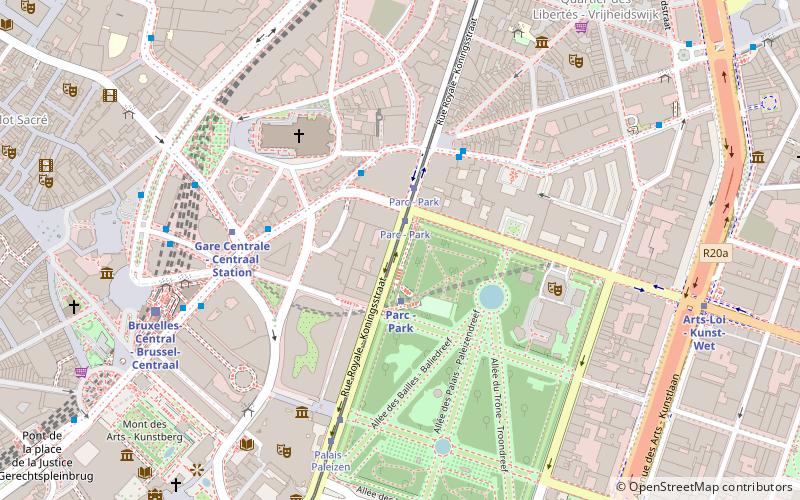 Parc de Bruxelles location map