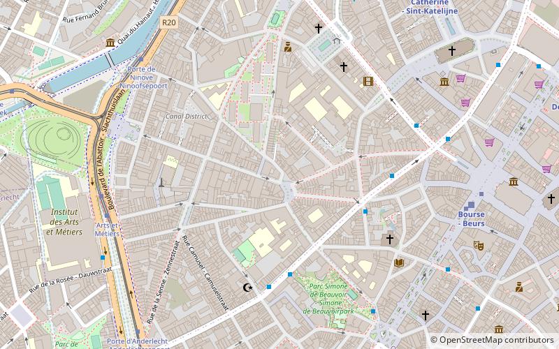 office baroque bruselas location map