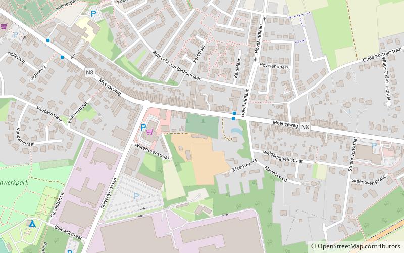 Menin Road South Military Cemetery location map