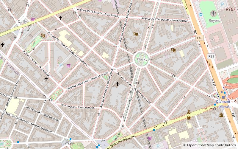 Rue Victor Hugo location map