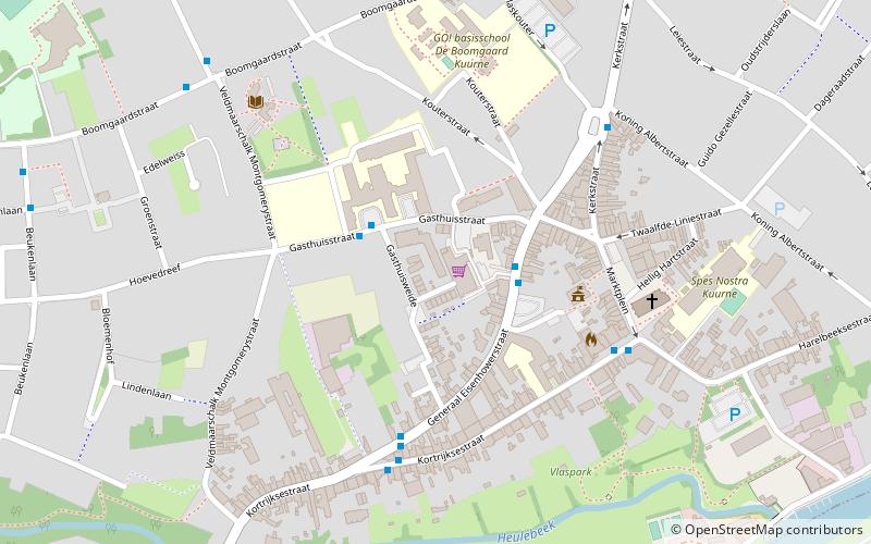 Kuurne location map