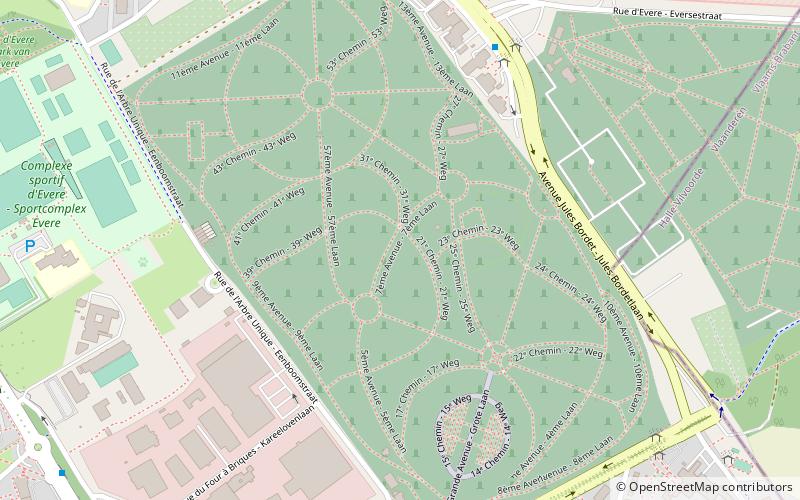 Brussels Cemetery location map