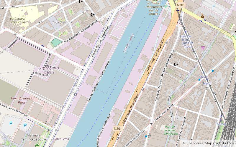 Port de Bruxelles location map