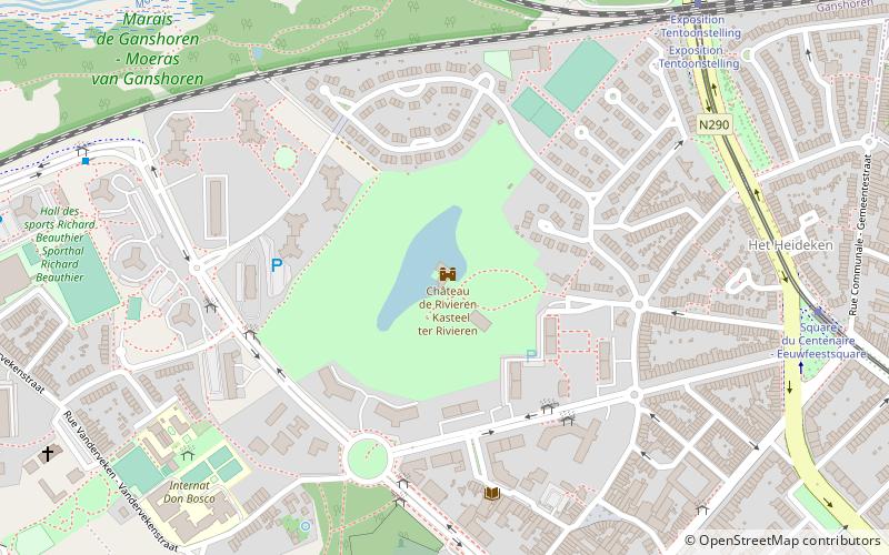 Rivieren Castle location map