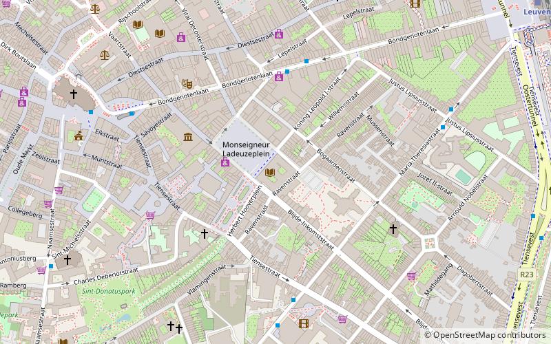 Bibliothèques universitaires de Louvain location map