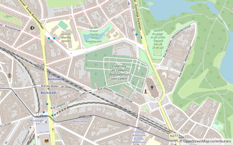 Laeken Cemetery location map