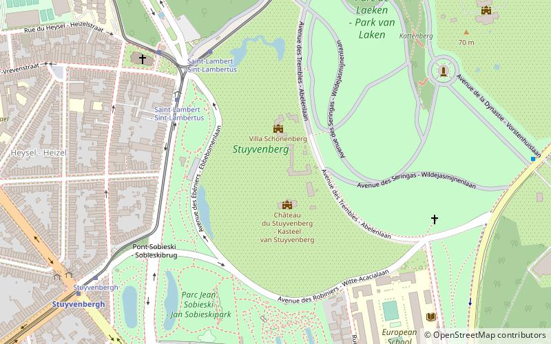 schloss stuyvenberg stadt brussel location map