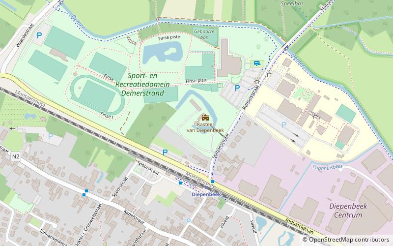 Diepenbeek Castle location map