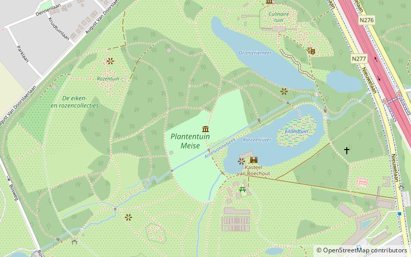 Meise Botanic Garden location map
