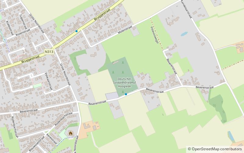 Deutscher Soldatenfriedhof Hooglede location map