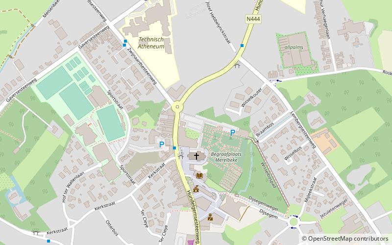 Merelbeke location map