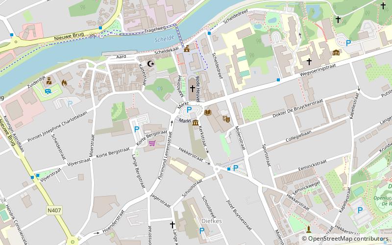 gemeentehuis wetteren location map