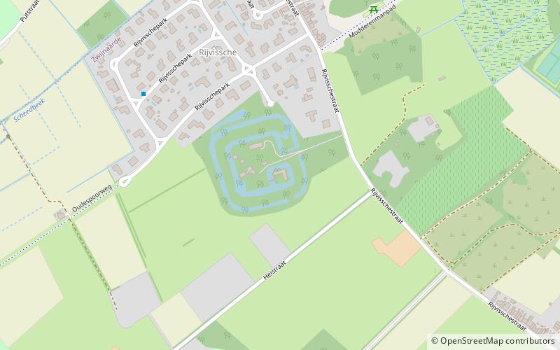 reijvissche castle gand location map