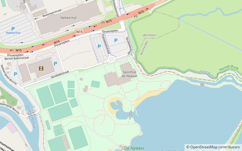 De Nekker location map