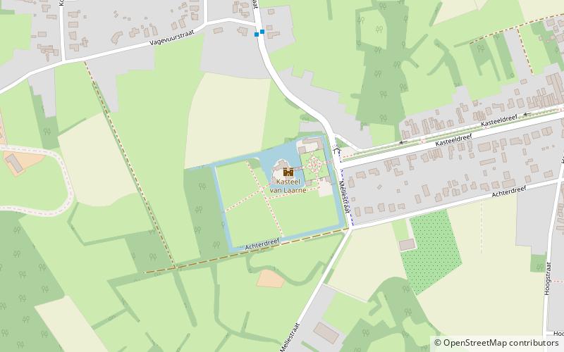 Laarne Castle location map