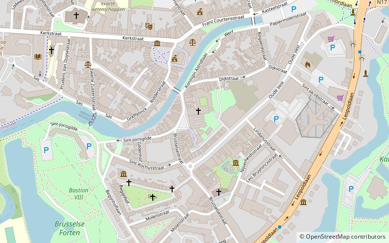 Dendermonde Abbey location map