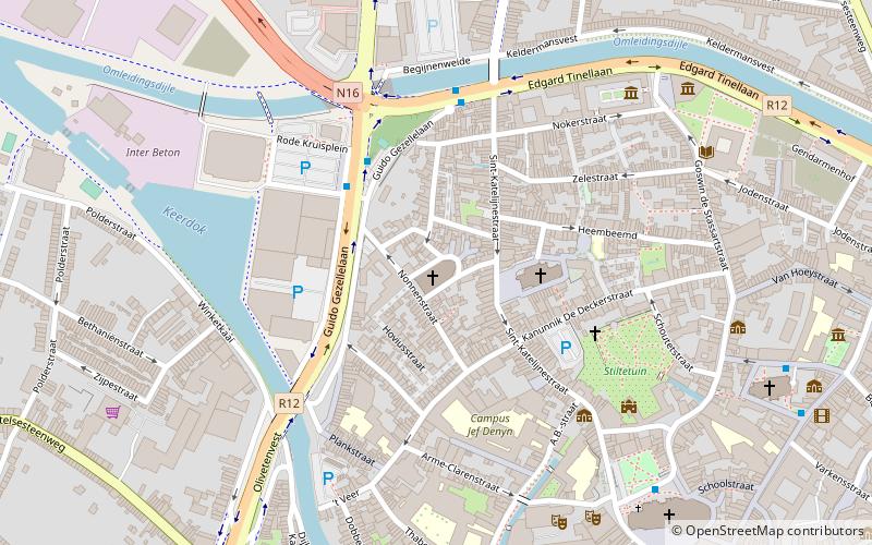 begijnhofkerk mechelen location map
