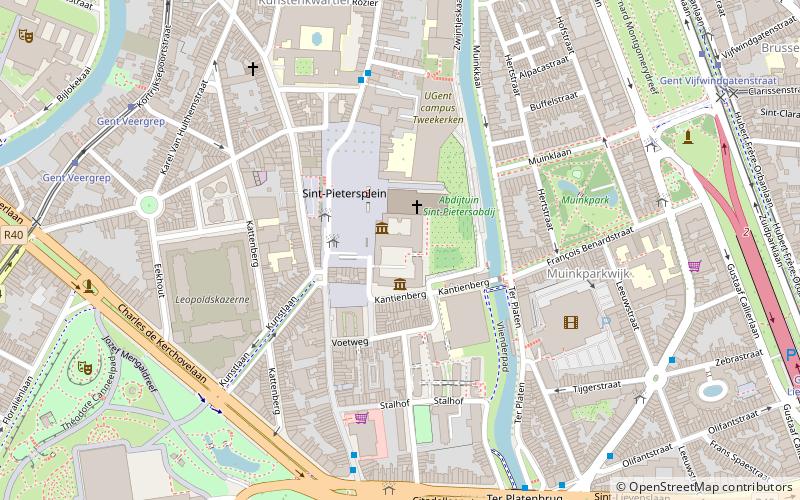 Saint Peter's Abbey location map