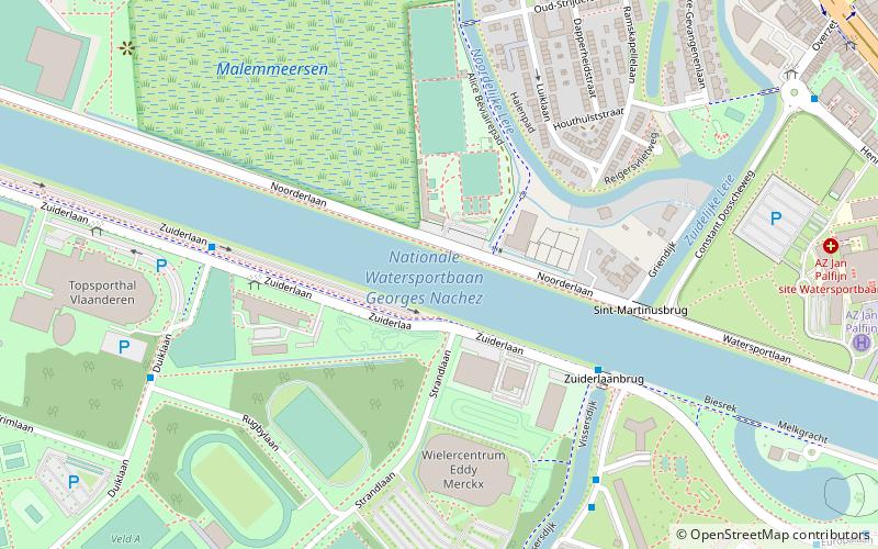 East Flemish Rowing League location map