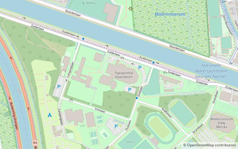 Topsporthal Vlaanderen location map