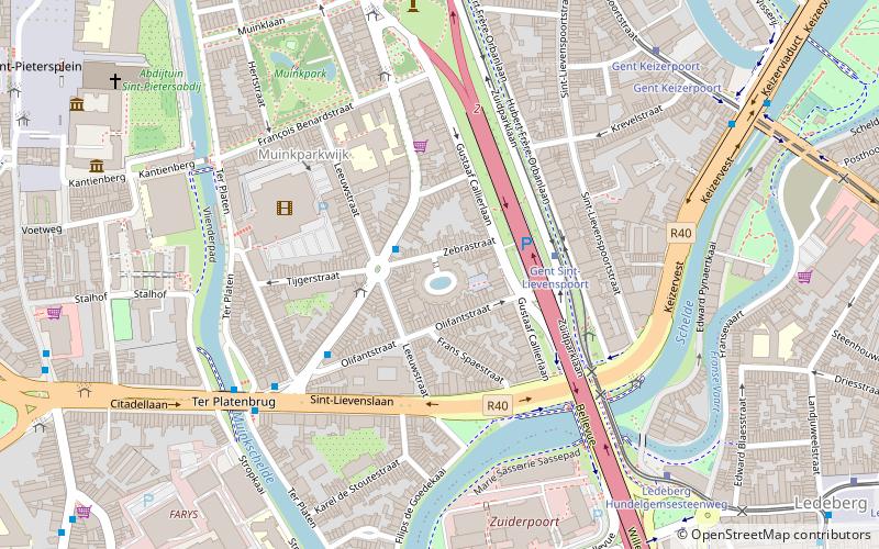 Zebrastraat location map