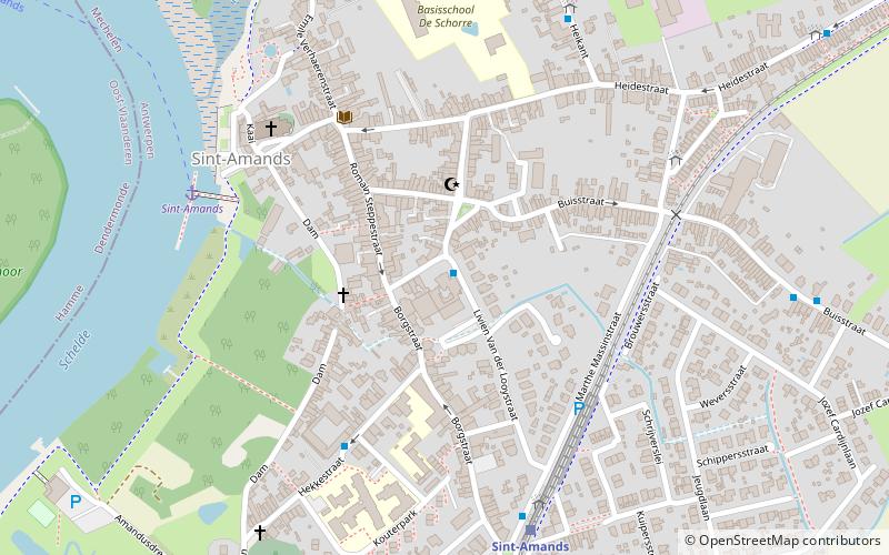 Gemeentehuis Sint-Amands location map