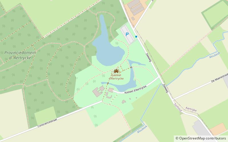 Wijnendale Castle location map