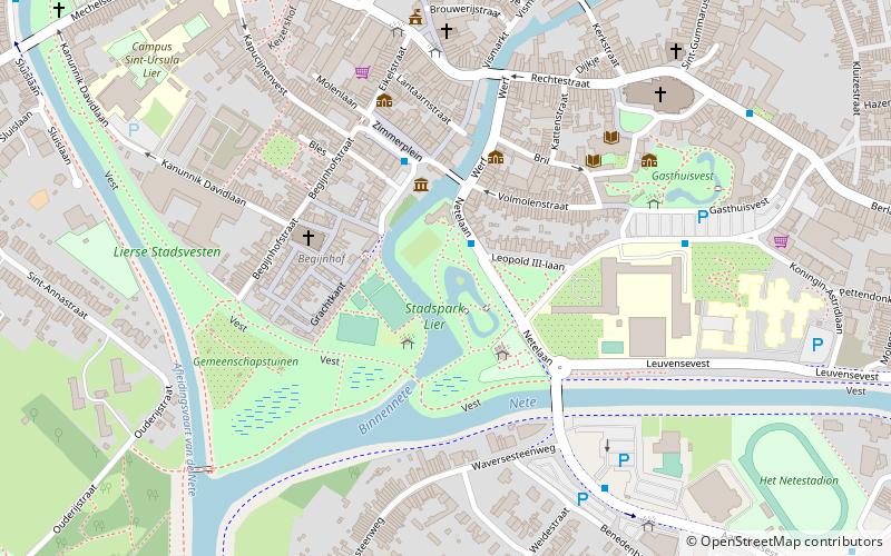 Stadspark Lier location map