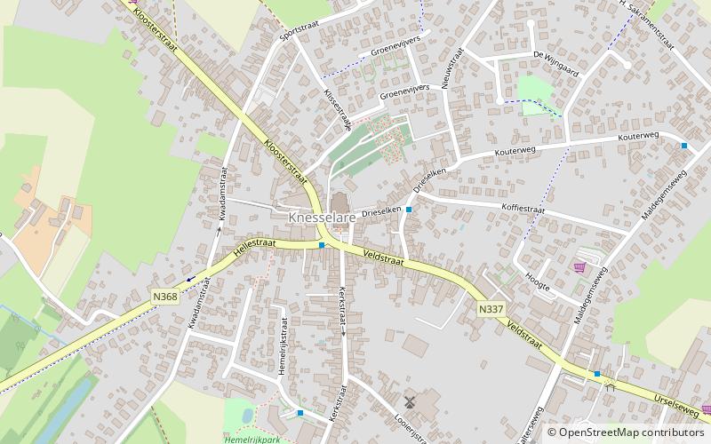 Knesselare location map