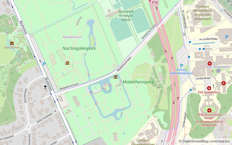 Middelheimmuseum location map