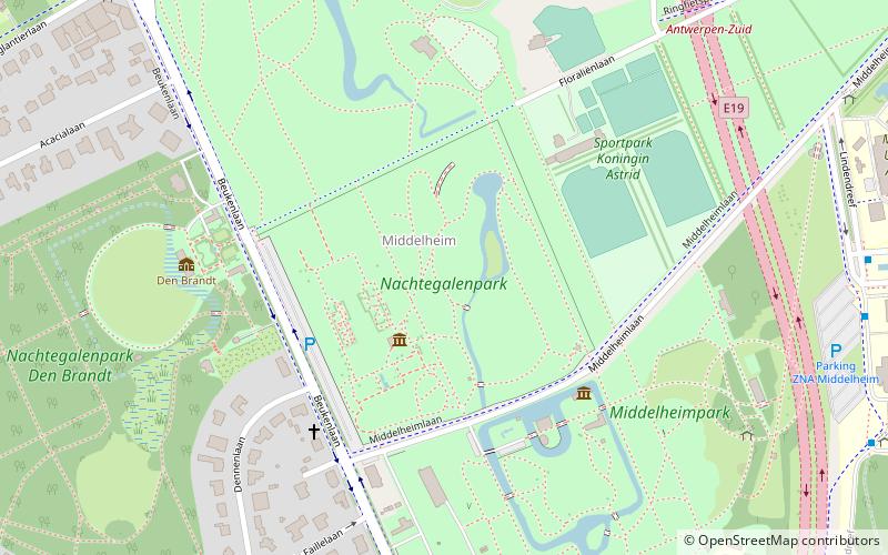 Parc des Rossignols location map