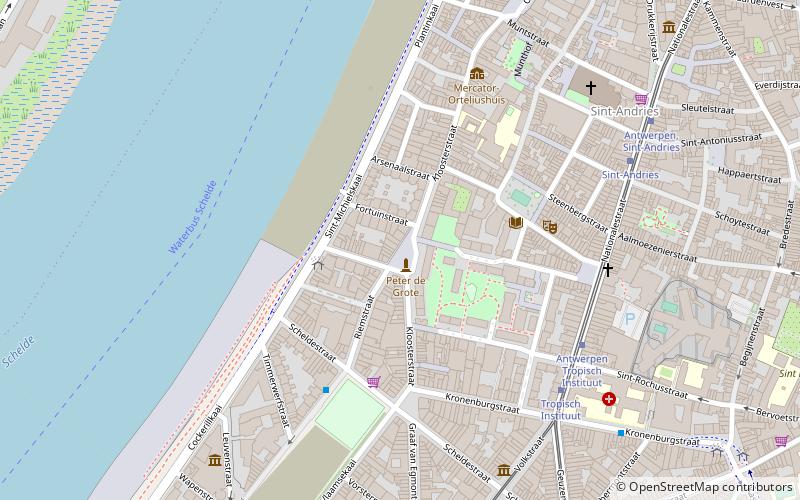 kloosterstraat antwerpen location map