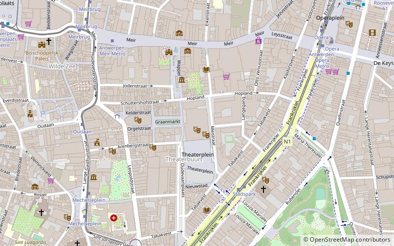 municipal theatre antwerp location map