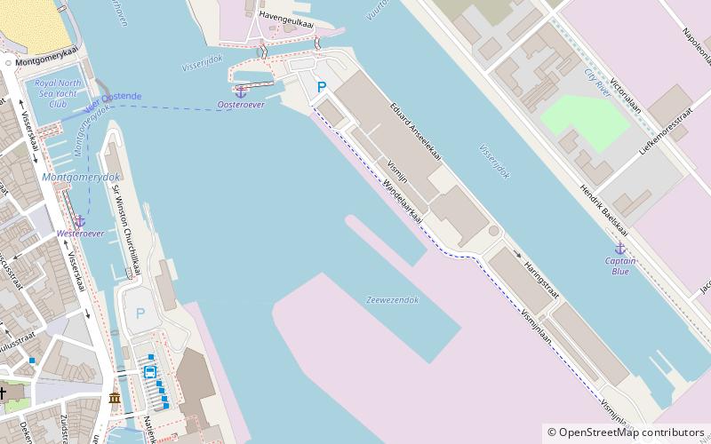 Hafen von Ostende location map