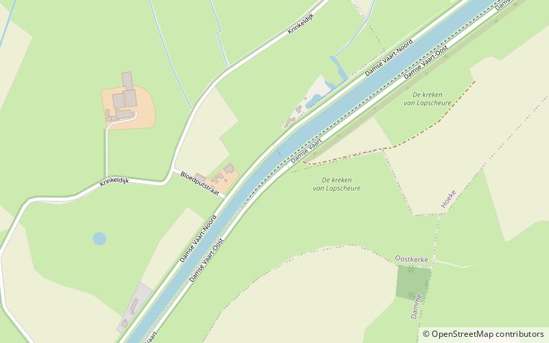 Canal de Damme location map