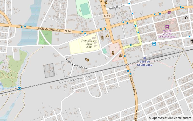 stade balibie koudougou location map