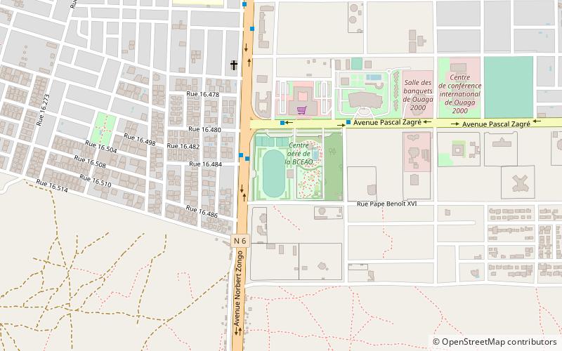 stade de la sonabel ouagadougou location map