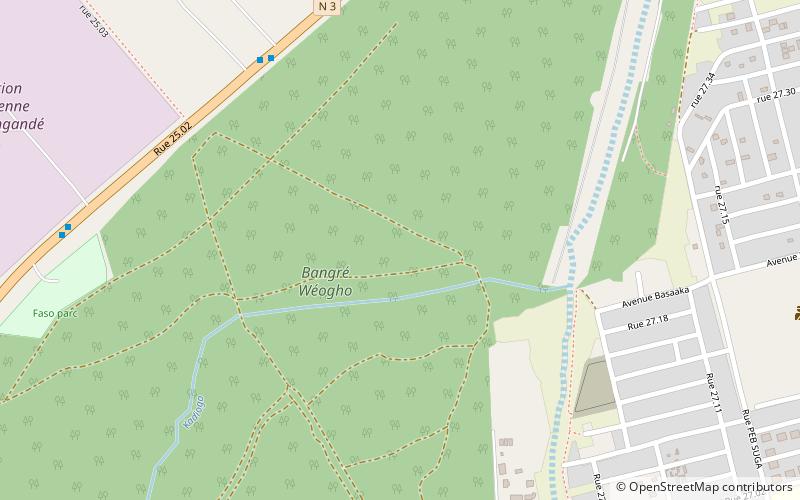 bangr weogo park ouagadougou location map