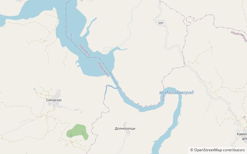 Ivaylovgrad Reservoir location map