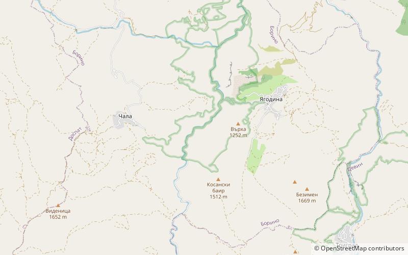 yagodinska cave location map