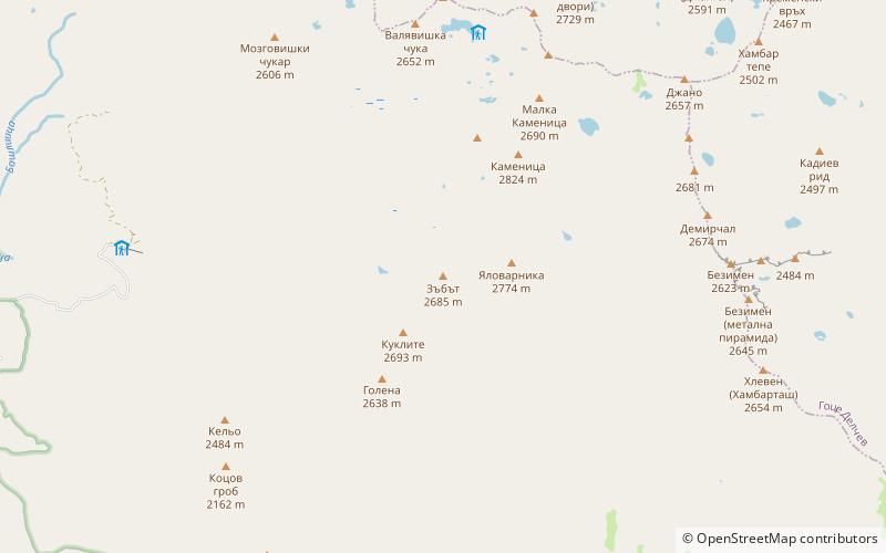 Zabat Peak location map