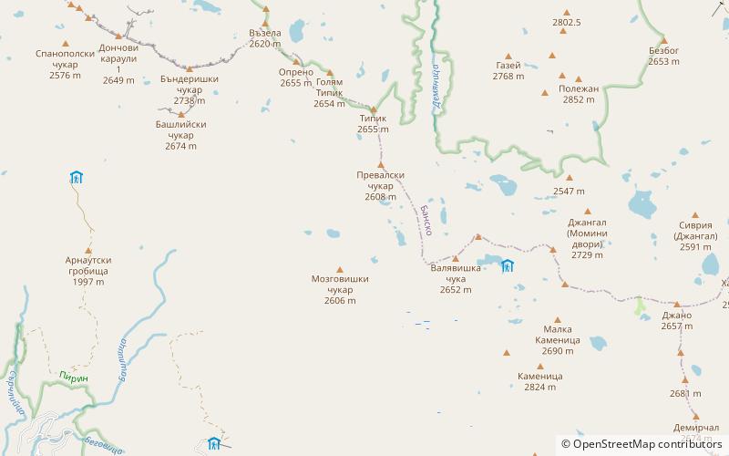 Chairski Lakes location map