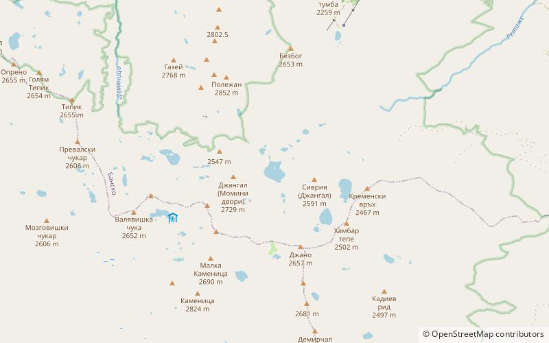 Popovo Lake location map