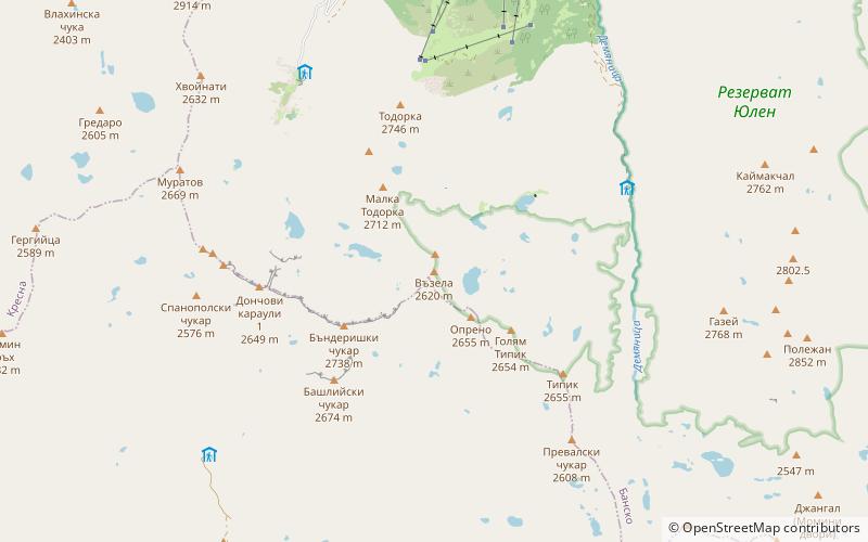 Vazela location map