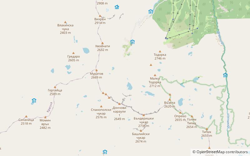 Banderishki Lakes location map