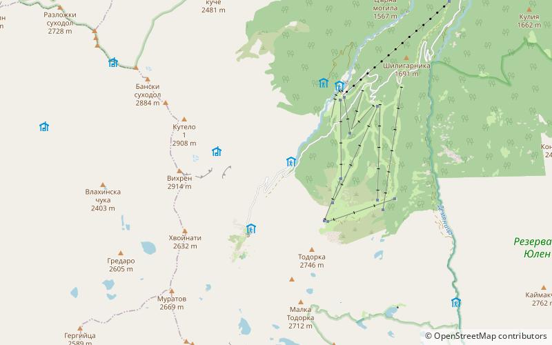 Baikushev's pine location map