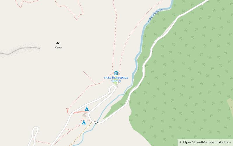 Banderitsa refuge location map