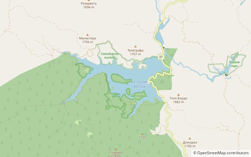 Golyam Beglik location map